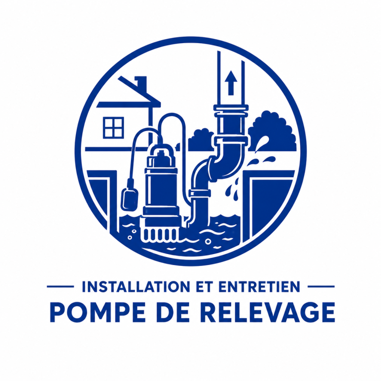 pompe de relevage Beausset Cadière Castellet Logo représentant l'installation et l'entretien de pompes de relevage